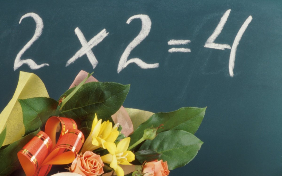 Цветы учителю