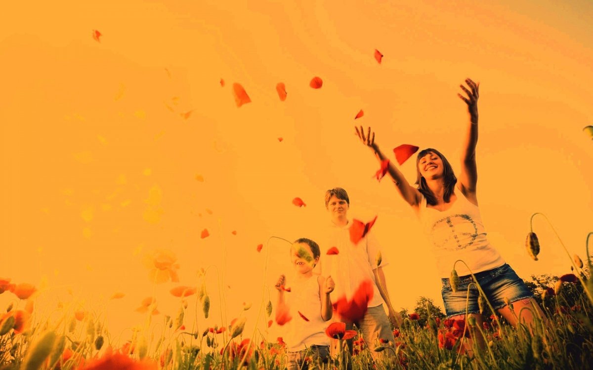 Обои счастье