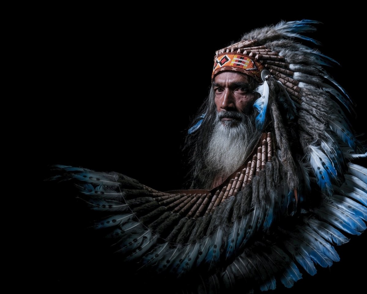 Белое перо на черном фоне