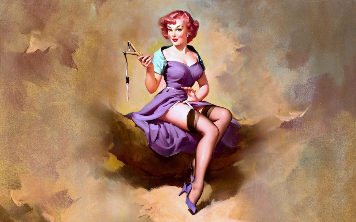 Женщины с оружием ретро