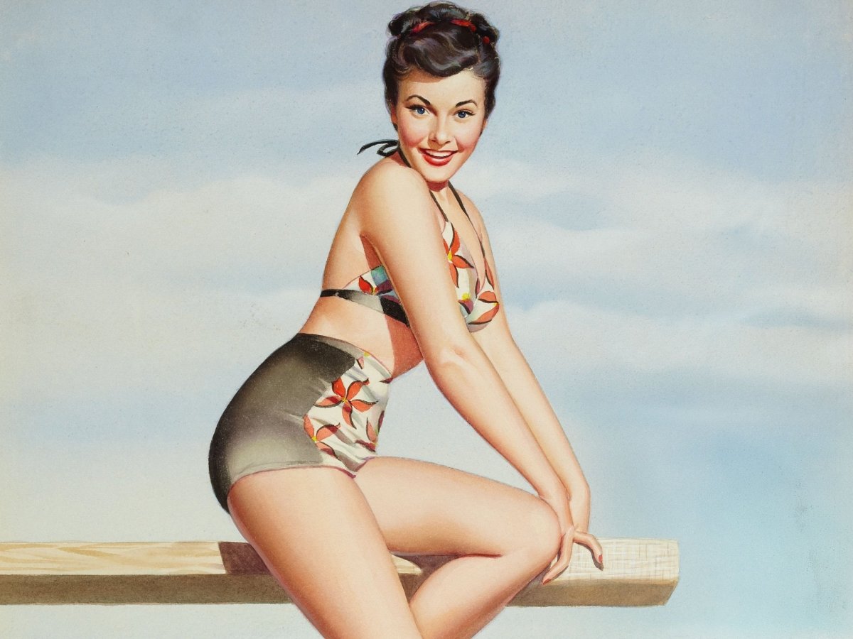 Фон в стиле пин ап