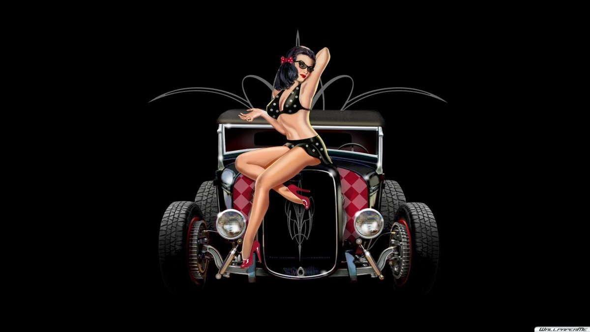 Фон в стиле пин ап