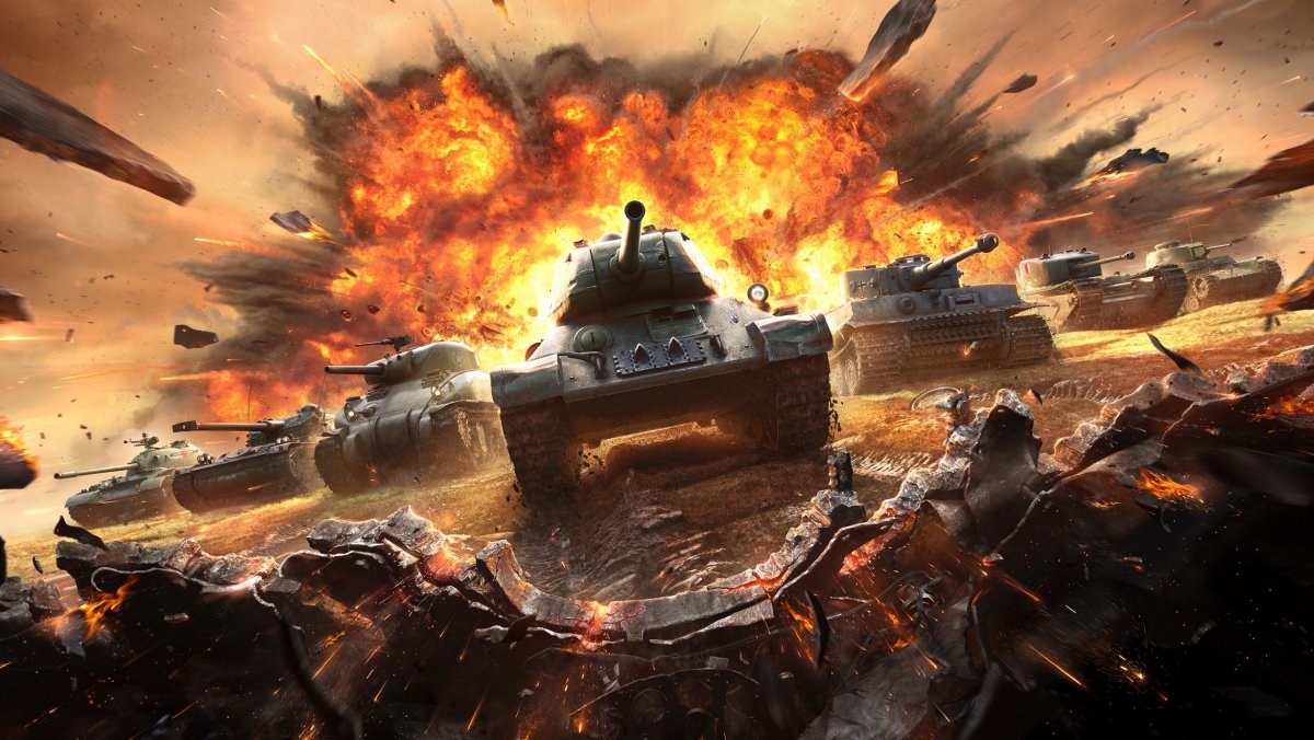 World of Tanks танк в огне