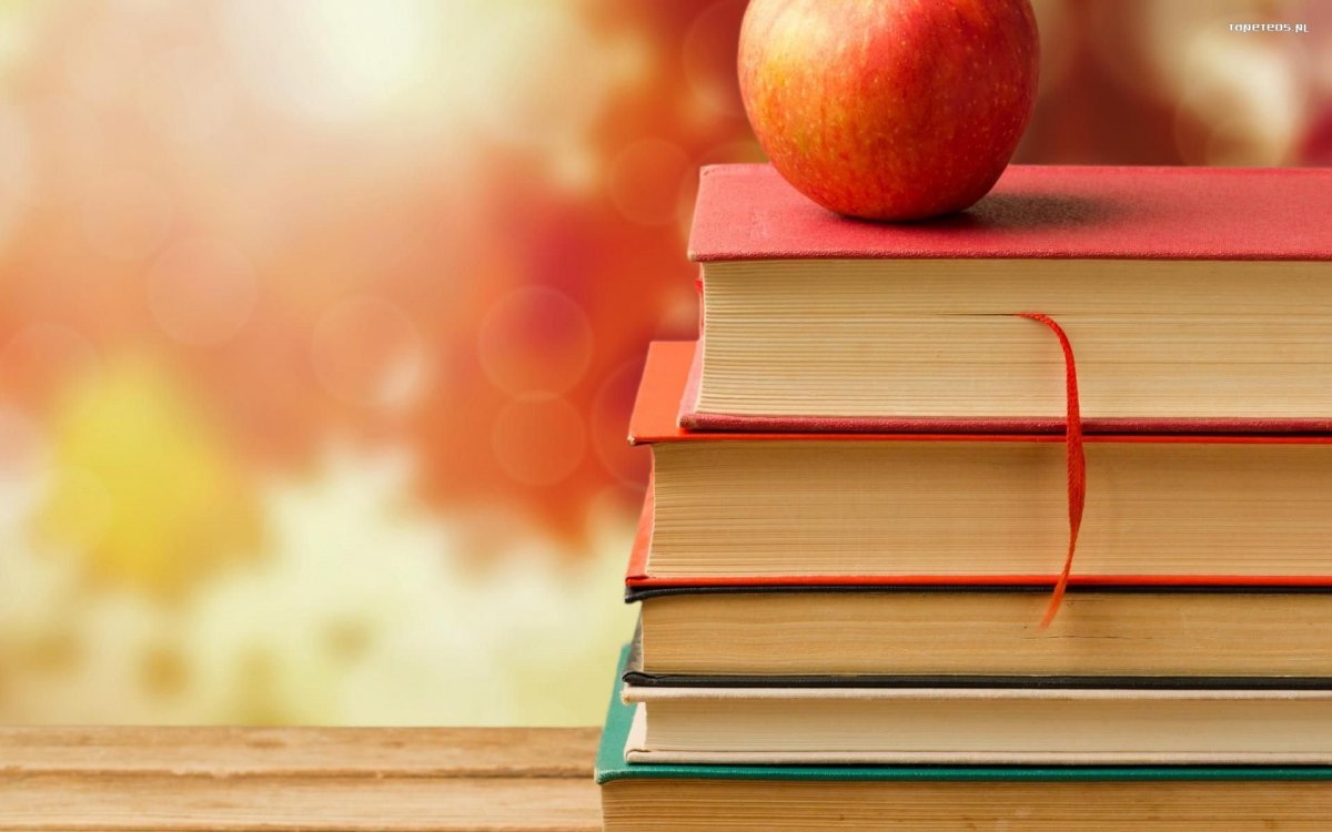 Школьный фон с книгами