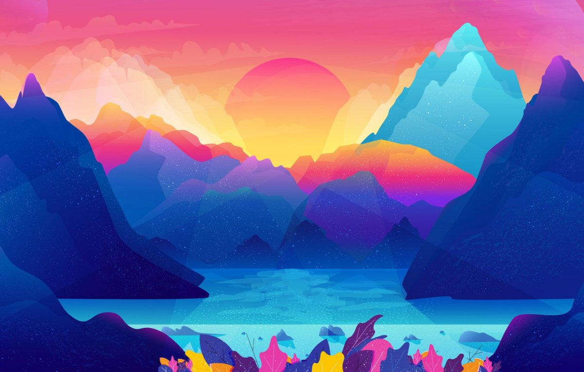 Горы в стиле Минимализм