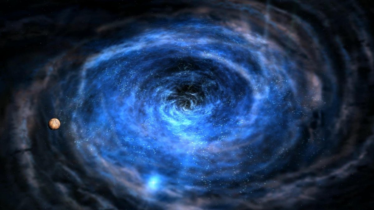 Чёрная дыра в космосе