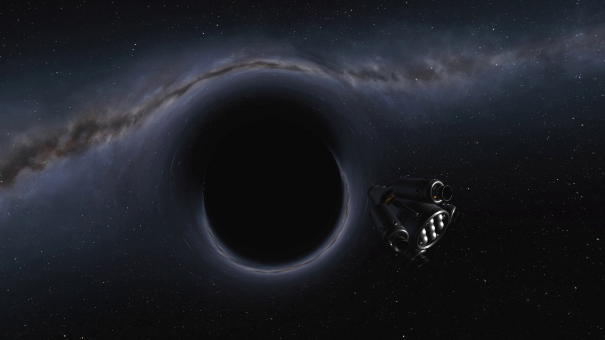 Чёрная дыра в космосе