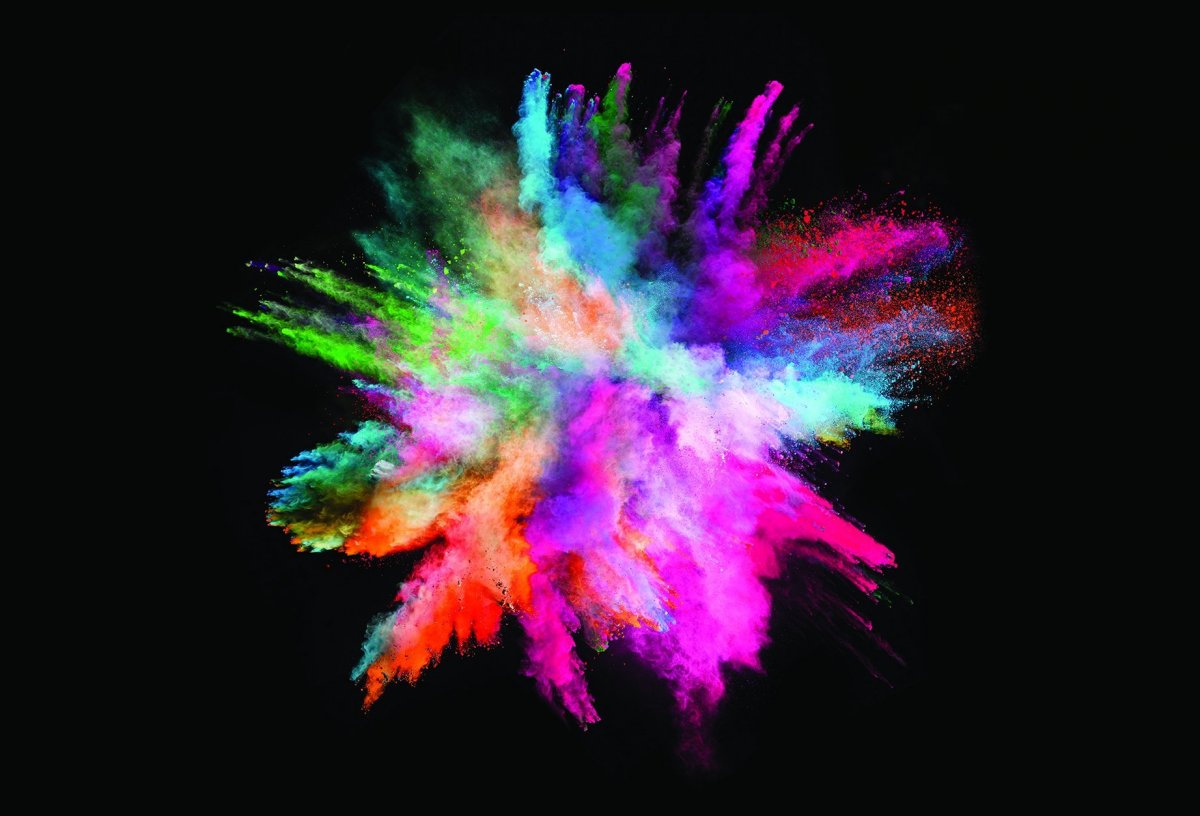 Красивый взрыв красок