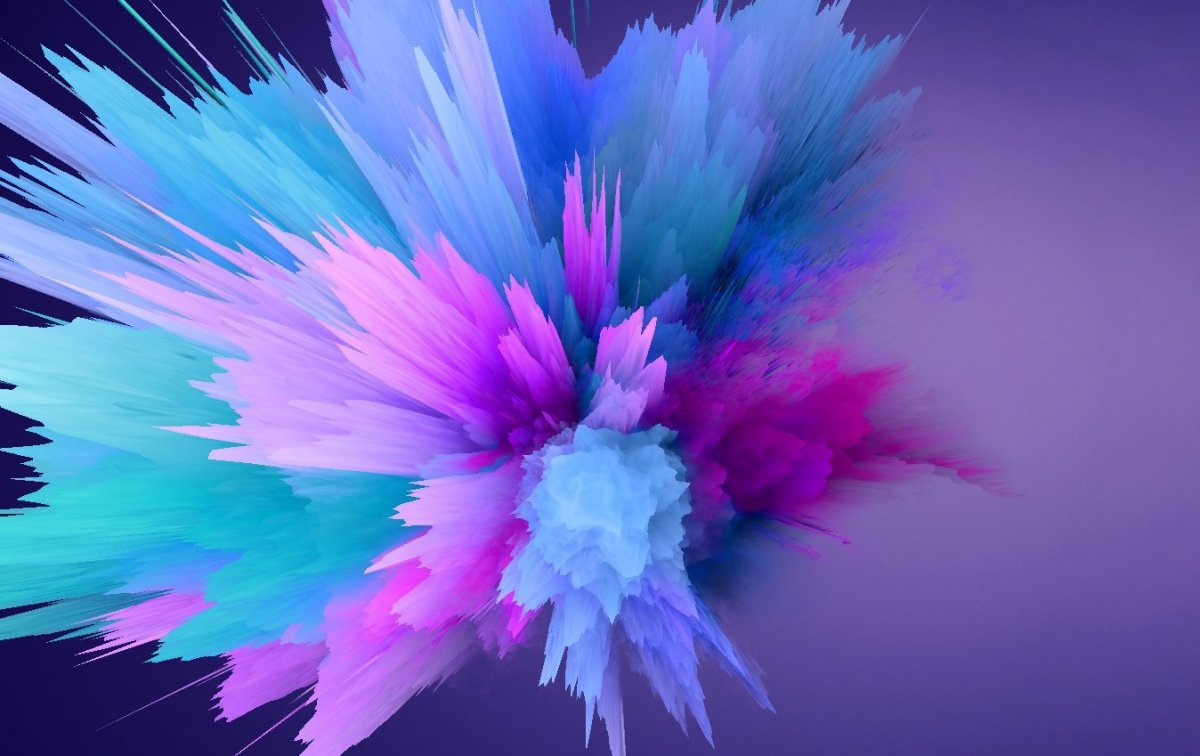 Красивый взрыв красок