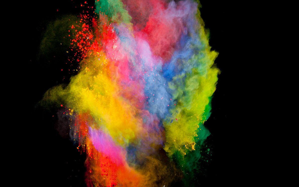 Разноцветные сухие краски