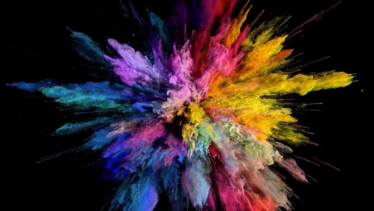 Обои на макбук взрыв красок