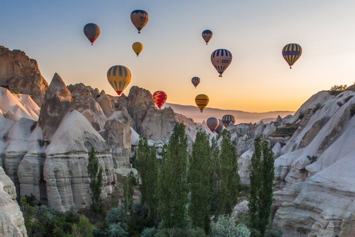 Горы Турции Каппадокия