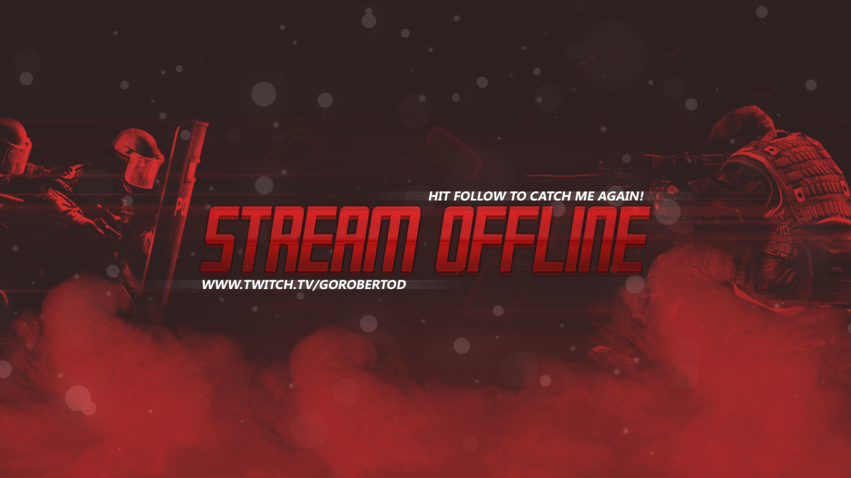 Оффлайн баннер для Твича