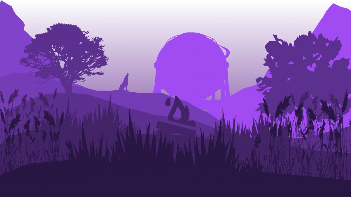 Баннер для Твича фиолетовый