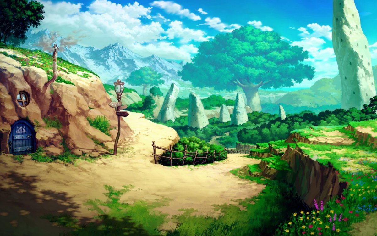 Аниме доктор Стоун пейзажи