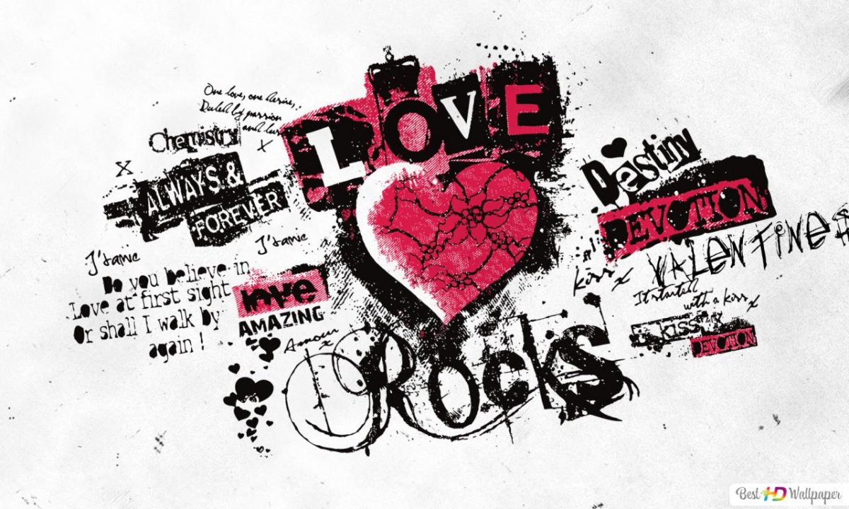 Надписи в стиле панк рок