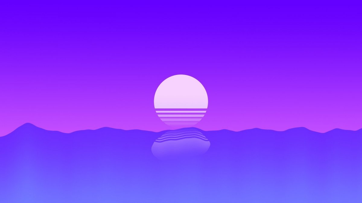 Обои на рабочий стол фиолетовые Минимализм