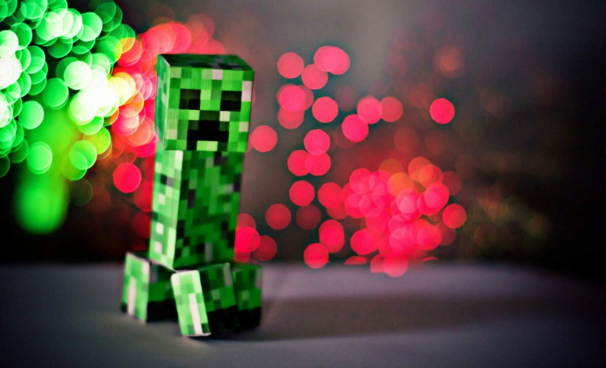 Обои майнкрафт КРИПЕР