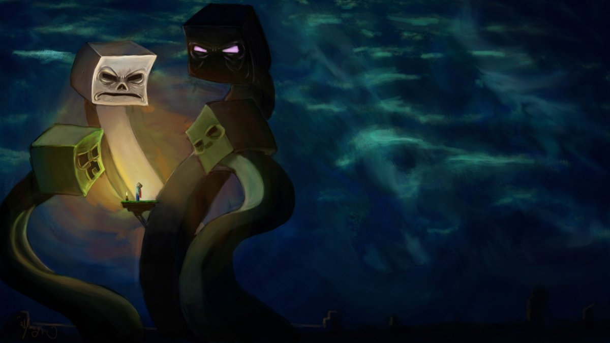 Майнкрафт арты на рабочий стол