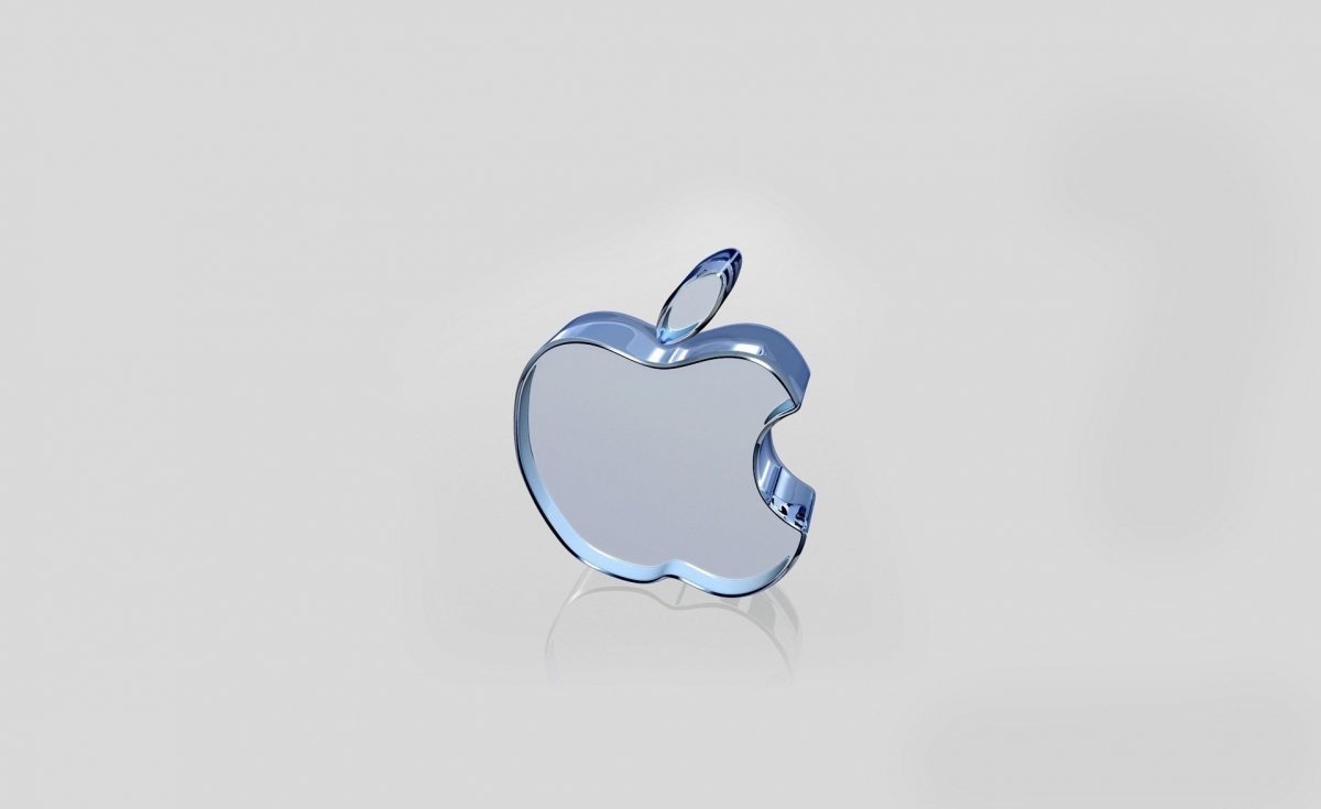 Логотип Apple стеклянный