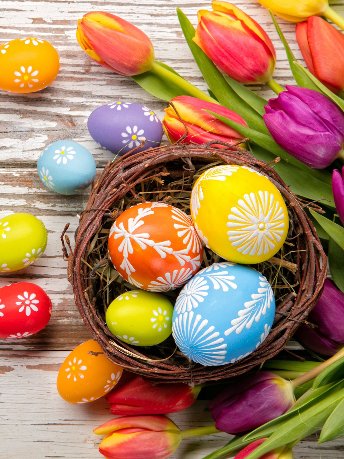 Красивые пасхальные яйца