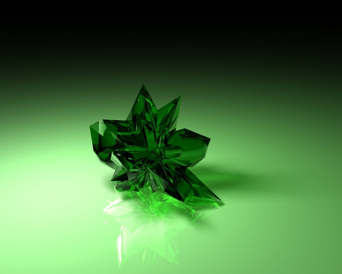 Изумрудный фон с узорами