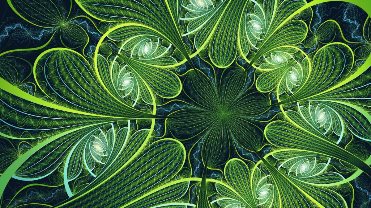 Фрактал зеленый