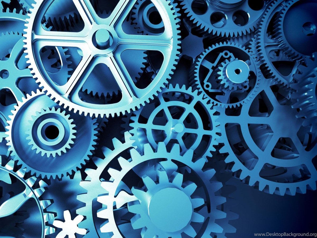 Фон с шестеренками на заднем фоне