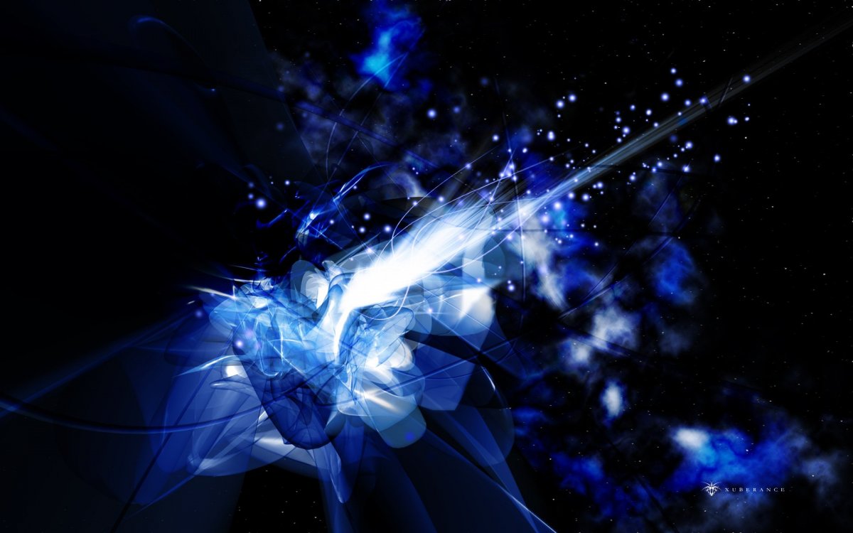 Сине фиолетовая абстракция