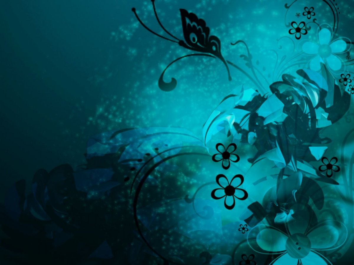 Бирюзовые листья