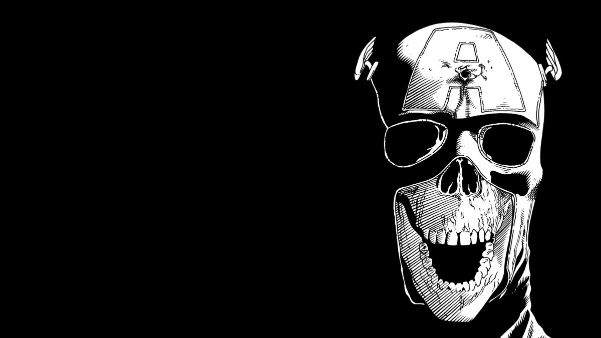 Черный череп