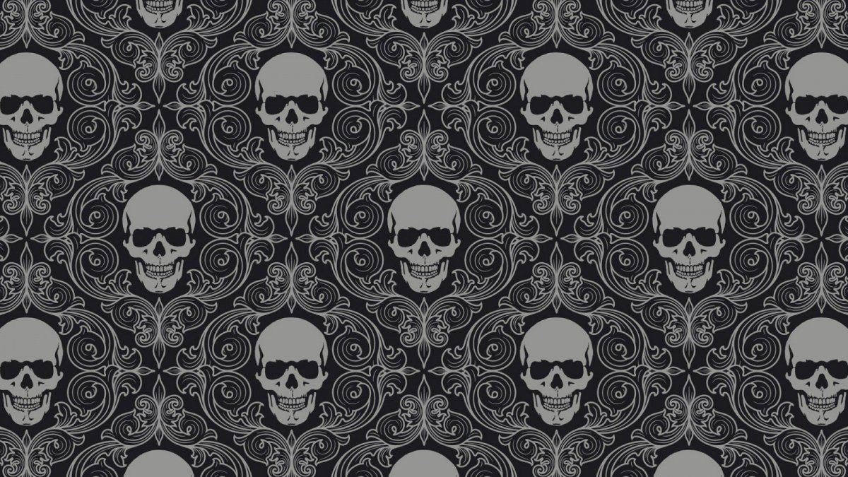 Пиксельная текстура черепов