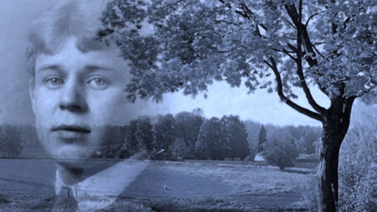 Портрет Есенина с годами жизни