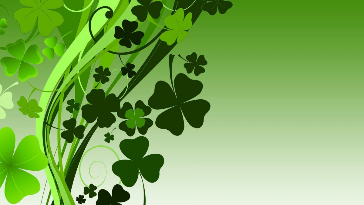 Фон Клевер четырехлистный