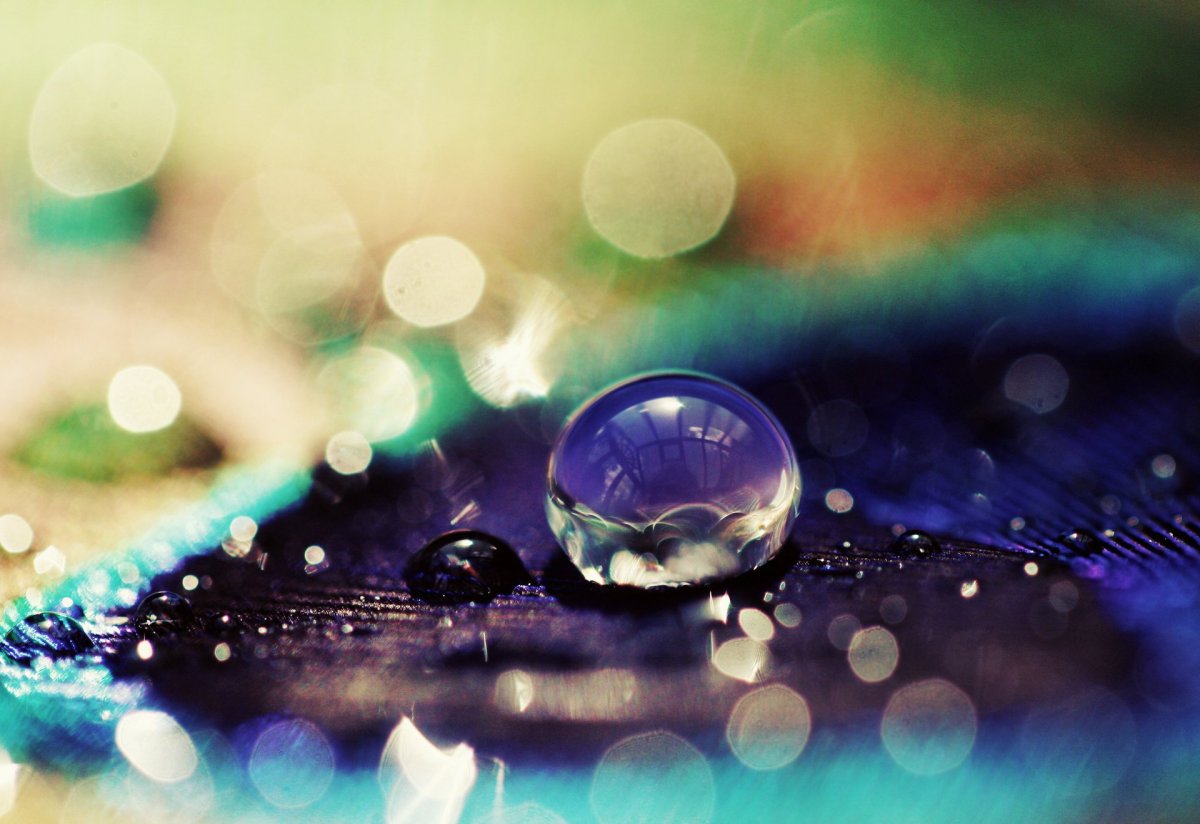 Красивые капли на рабочий стол