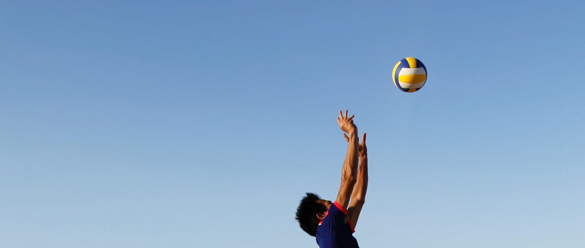 Волейбол на белом фоне