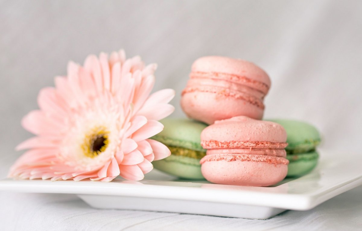 Круглые печеньки разноцветные