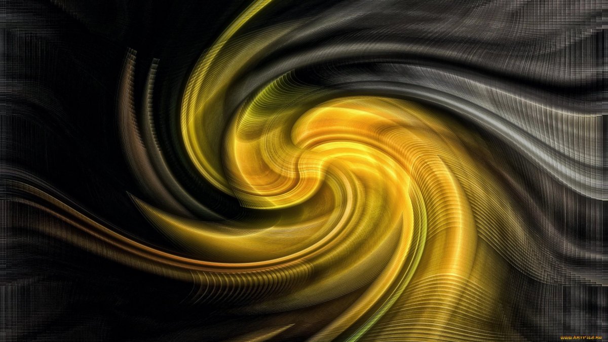 Желто черная абстракция