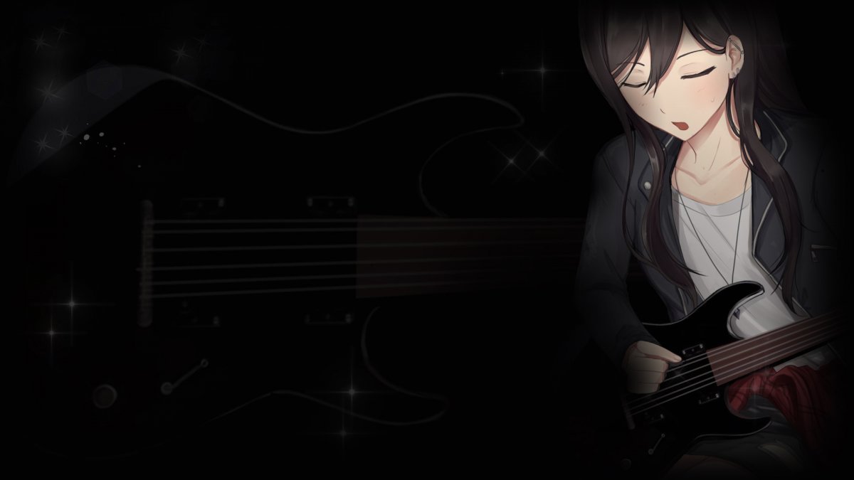 Девушка с фиолетовыми волосами арт