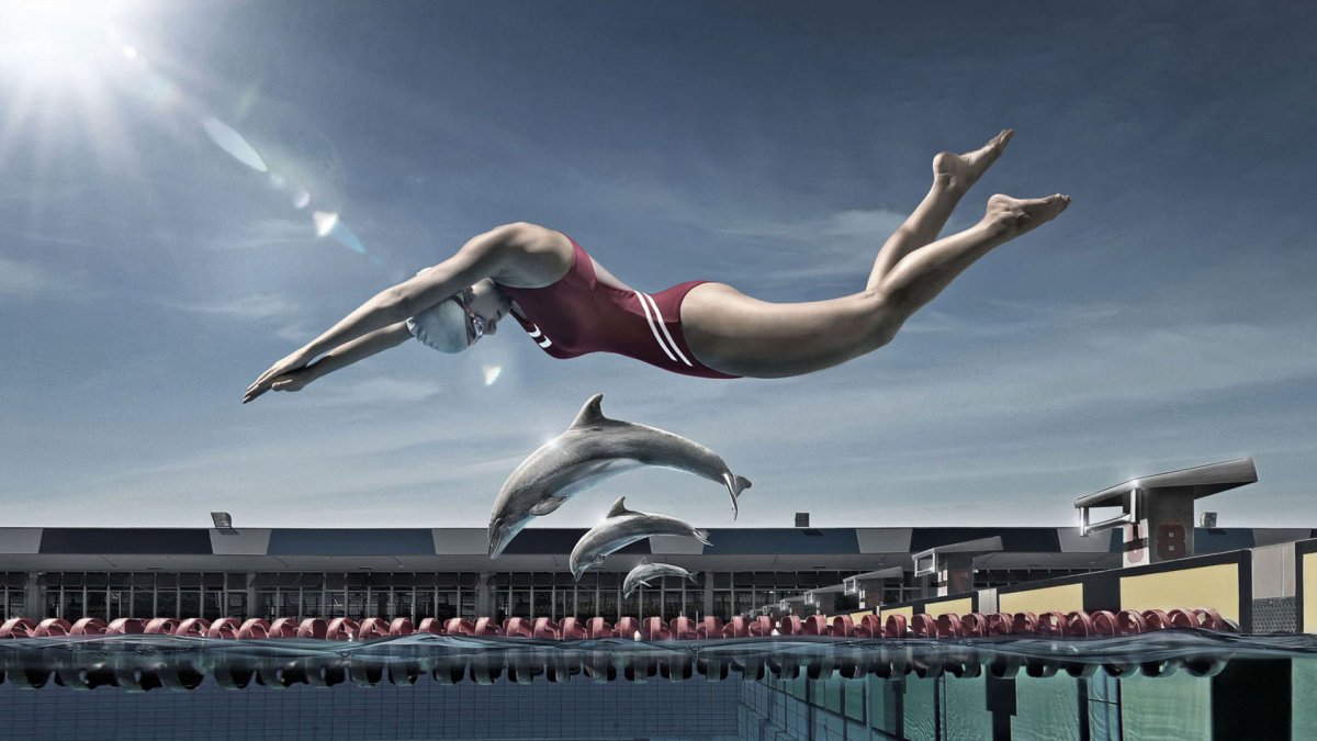 Плавание красиво