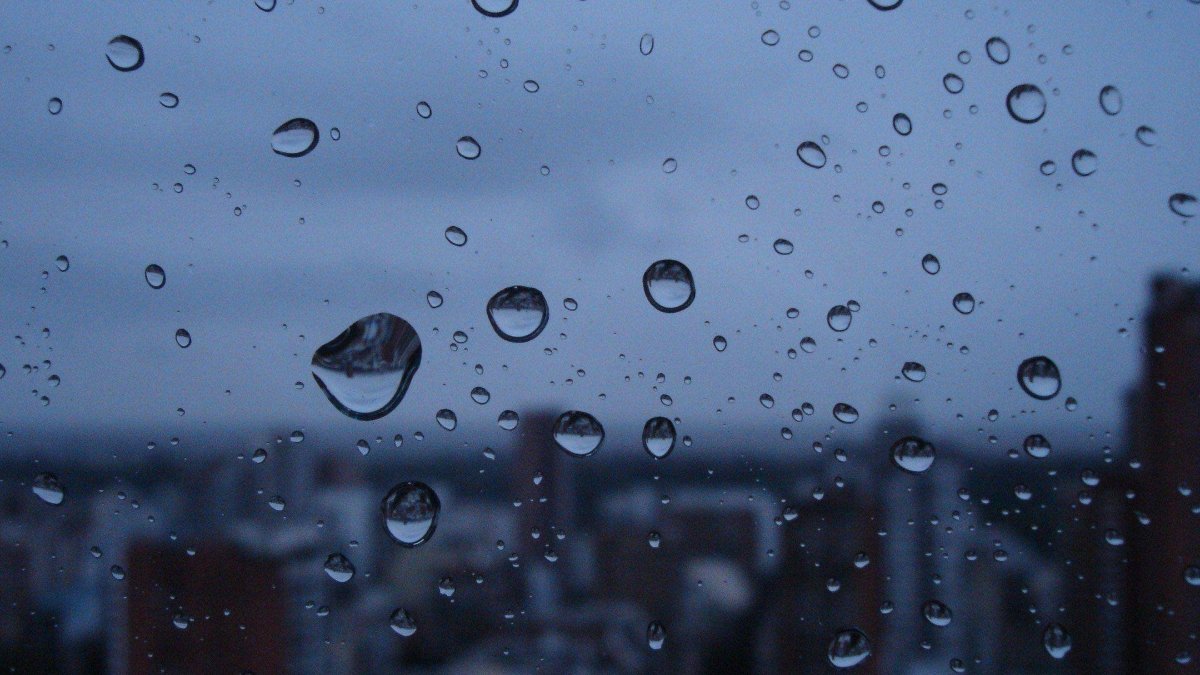 Капли дождя