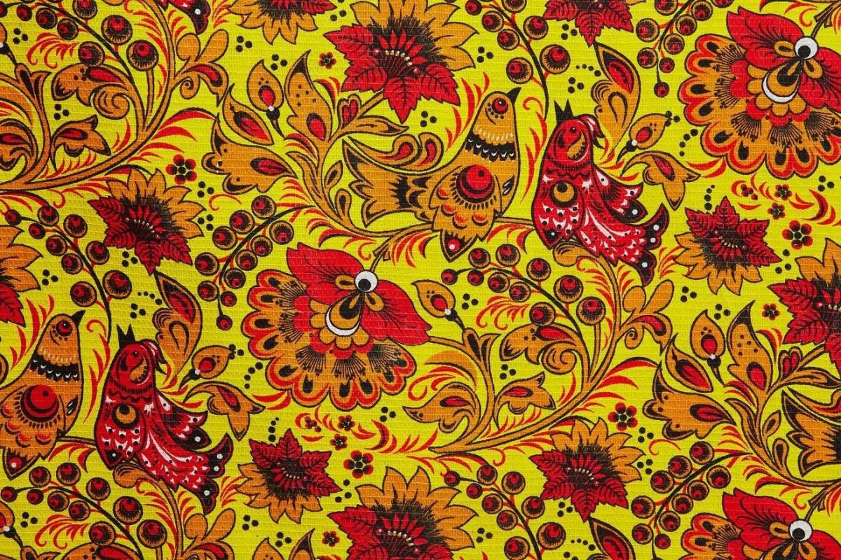 Хохломская роспись на а4