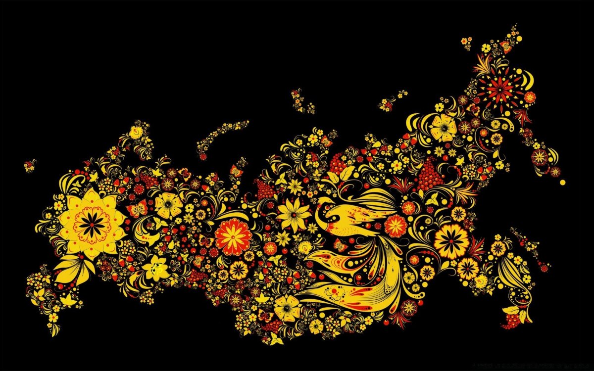 Карта России Хохлома