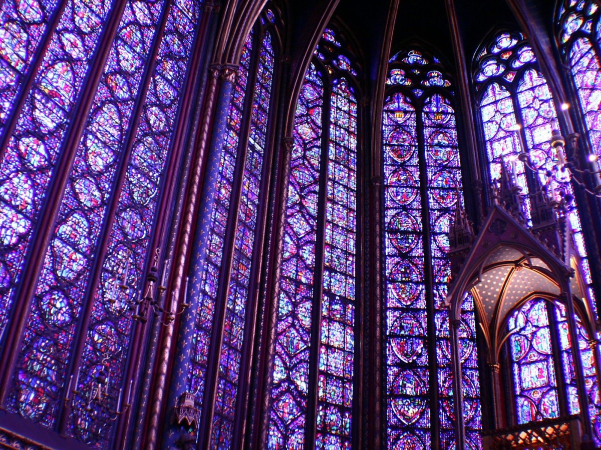 Сент Шапель голубое окно