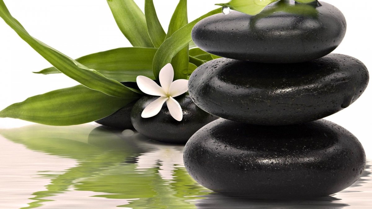 Спа камни и бамбук