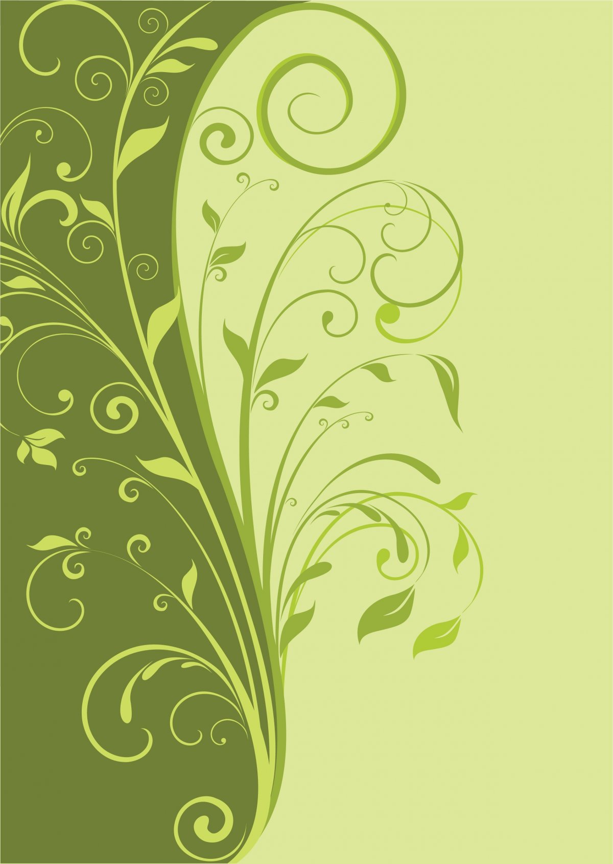 Абстракция в зеленых тонах