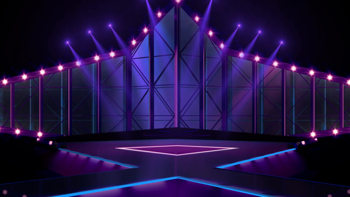 Освещенная сцена