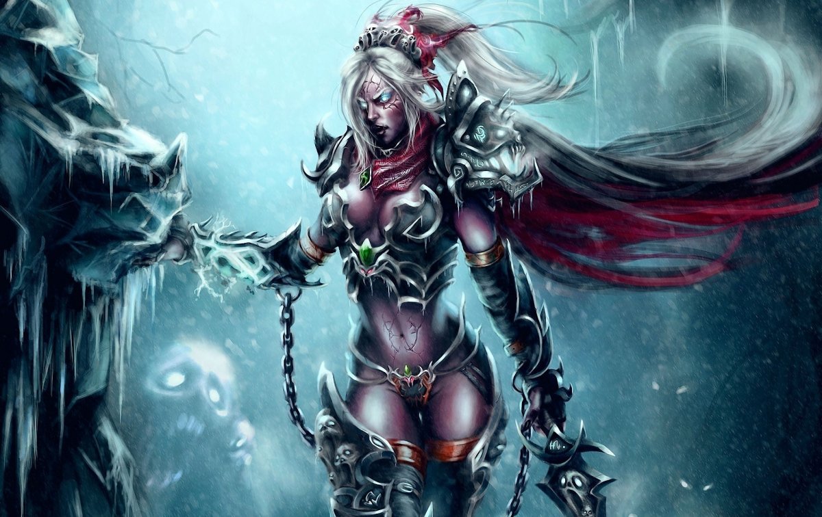 Варкрафт девушка рыцарь смерти