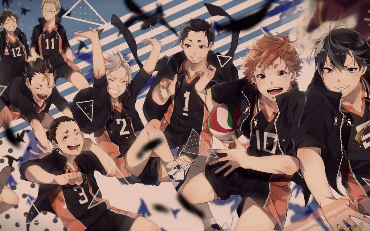 Волейбол аниме Haikyuu