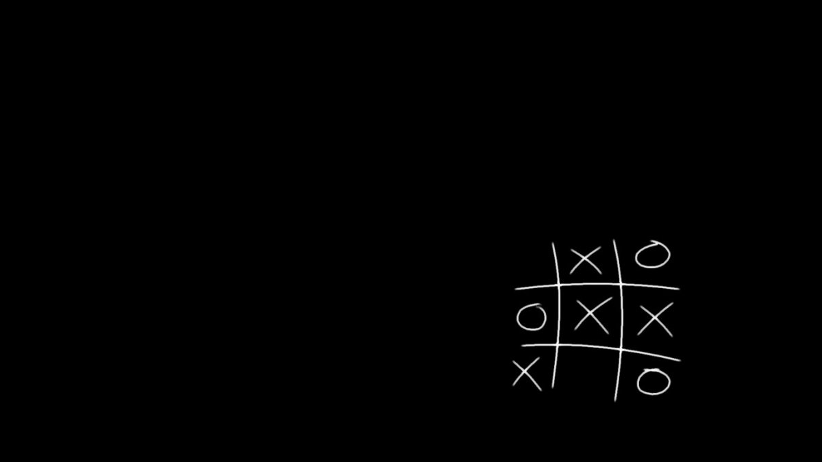 Наброски на черном фоне